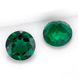 Loose Multi-Size Round Zambian Emeralds Can Be Used As Raw Materials For DIY Jewelry Rings Necklaces Earrings Etc Hypoallergenic