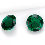 Loose Multi-Size Round Zambian Emeralds Can Be Used As Raw Materials For DIY Jewelry Rings Necklaces Earrings Etc Hypoallergenic
