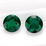 Loose Multi-Size Round Zambian Emeralds Can Be Used As Raw Materials For DIY Jewelry Rings Necklaces Earrings Etc Hypoallergenic