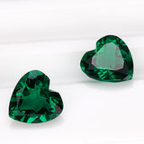 These Loose Multi-Size Heart-Shaped Zambian Emeralds Are Hypoallergenic Making Them Perfect Raw Materials For DIY Christmas Gift Necklaces