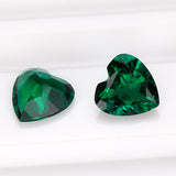 These Loose Multi-Size Heart-Shaped Zambian Emeralds Are Hypoallergenic Making Them Perfect Raw Materials For DIY Christmas Gift Necklaces