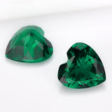 These Loose Multi-Size Heart-Shaped Zambian Emeralds Are Hypoallergenic Making Them Perfect Raw Materials For DIY Christmas Gift Necklaces