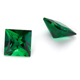 Hypoallergenic DIY Jewelry Loose Multi-Size Princess-Cut Zambian Emeralds Are Perfect And They Can Also Be Packaged As Christmas Gifts