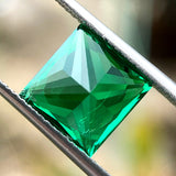 Multi-Size Princess-Cut Lab-Grown Colombian Emerald Wholesale Which Can Be Used As DIY Jewelry Raw Materials Such As Rings Earrings Necklaces Etc