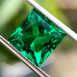 Multi-Size Princess-Cut Lab-Grown Colombian Emerald Wholesale Which Can Be Used As DIY Jewelry Raw Materials Such As Rings Earrings Necklaces Etc