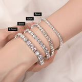 Mozambique Stone Tennis Bracelet & Necklace  3mm 4mm 5mm 6.5mm  Unisex Bracelet Exquisite Christmas Gift Hypoallergenic