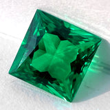 Multi-Size Princess-Cut Lab-Grown Colombian Emerald Wholesale Which Can Be Used As DIY Jewelry Raw Materials Such As Rings Earrings Necklaces Etc