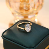 5ct Rings Moissanite Diamond S925/10K/14K/18K Proposal Forever Exquisite Band Premium Gift Hypoallergenic High Quality Jewelry