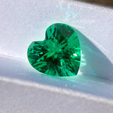 0.11-3.2CT Multi-Size Heart-Shaped Stunning Colombian Cultivated Emeralds DIY Jewelry Available For Gifting To Wives And Girlfriends