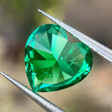 0.11-3.2CT Multi-Size Heart-Shaped Stunning Colombian Cultivated Emeralds DIY Jewelry Available For Gifting To Wives And Girlfriends