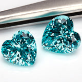 Heart Cut Lab-Grown Paraiba Loose Stones - Wholesale Price Romantic Gift Choice