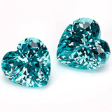Heart Cut Lab-Grown Paraiba Loose Stones - Wholesale Price Romantic Gift Choice
