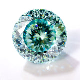 Moissanite Loose Stone Multicolor Primary Color Round Shape Hundred Sided Cut with GRA Certificate Jewelry Rings Earrings Making