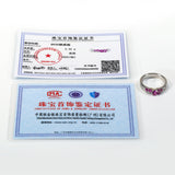 Ring Flower Bud Shape Lab Grown Pink Sapphire 10K 14K 925 Sterling Silver Wedding Band jewelry for Woman Men Romantic Charms