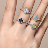 Elegant D VVS1 Color 100% S925 Sterling Silver Moissanite Diamond Ring for Women Engagement Wedding Fine Jewelry Holiday Gifts