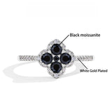 Elegant D VVS1 Color 100% S925 Sterling Silver Moissanite Diamond Ring for Women Engagement Wedding Fine Jewelry Holiday Gifts