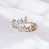 Diamond Ring Various Shapes18K 14K 10K Gold Band Engagement Wedding Band jewelry for Men Women No Fade Hypoallergenic Charm