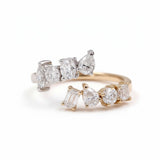 Diamond Ring Various Shapes18K 14K 10K Gold Band Engagement Wedding Band jewelry for Men Women No Fade Hypoallergenic Charm