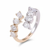 Diamond Ring Various Shapes18K 14K 10K Gold Band Engagement Wedding Band jewelry for Men Women No Fade Hypoallergenic Charm