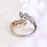 Diamond Ring Various Shapes18K 14K 10K Gold Band Engagement Wedding Band jewelry for Men Women No Fade Hypoallergenic Charm