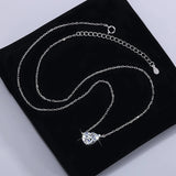 1-2CT Pear Cut Moissanite/Zircon Pendant Necklace S925 Silver East West Solitaire Water Drop Diamond Neck Chain for Women Jewelry