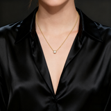 0.5-1CT Lab Grown Gemstone Necklace Series in 10K/14K/18K Gold Exclusive for Women Perfect Christmas Gift Choice Hypoallergenic