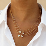 0.5-1CT Lab Grown Gemstone Necklace Series in 10K/14K/18K Gold Exclusive for Women Perfect Christmas Gift Choice Hypoallergenic