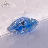 Moissanite Ice Blue Brilliant Gemstone  Asscher Cut Lab Grow Diamond  Advanced Jewelry Making Material GRA Pass Diamond Test