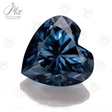Vivid blue Color Moissanite Brilliant cut Multiple Shapes Excellent Cut Moissanites Gemstones GRA Pass Diamond Test Loose Gems