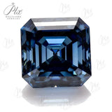 Vivid blue Color Moissanite Brilliant cut Multiple Shapes Excellent Cut Moissanites Gemstones GRA Pass Diamond Test Loose Gems