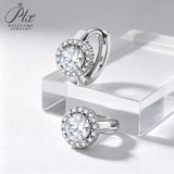 1/2ct Moissanite Earrings Round Cut D VVS1 925 Sterling Silver GRA Certified Factory Direct Hypoallergenic Daily Wear Women Jewelry