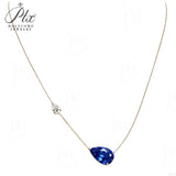 5ct Moissanite Necklace GRA Certificate Lab Grown Ruby Sapphire Pendant 925 Silver Women Fine Jewelry Hypoallergenic Factory Direct