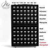 Wholesale Popular Jewelry Tool Box 5A High Quality Leather Diamond Cubic Zirconia Carat Size Comparison Set for Jewelry Store & Craftsman