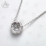 Moissanite Diamond 6.5mm 1CT Necklace For Woman Pendant 925 Silver Party Bridal Fine JewelryHochwertiger Schmuck Geschenk charms