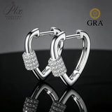 1mm Moissanite Earrings Round Cut D Color VVS1 925 Sterling Silver GRA Certified Factory Direct Non-fading Commute Wear