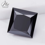 Luxury Black Moissanite Stones Multiple Shapes Including Round Oval & Heart Perfect for Rings Necklaces & Earrings