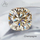 Moissanite Stone Multiple Shapes Champagne Brilliant Cut Loose Gems Jewelry Making Charm S925 Jewel Gift Beads Pass Diamond Test