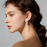3ct/6ct D Color VVS1 Heart Moissanite Earrings S925 White Gold Yellow Gold Valentines Day Anniversary Gift for Her
