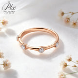 2.5mm Moissanite Ring 925 Sterling Silver Round Cut D Color GRA Certified Hypoallergenic Fine Jewelry Factory Direct Non‑Fading Ideal Gift