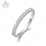 Moissanite Ring 925 Sterling Silver GRA Certificate VVS1 Round 1.2mm D Color Sparkling Minimalist Jewelry Gifts For Women