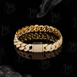 Single Row Double Row Triple Row Moissanite Cuban Link Bracelet 925 Silver Round Cut D Color Suitable for Women Man  Engagement