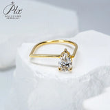 Ring Set Moissanite Lab Sapphire Combination Rings 925 Silver VVS1 Irregular Rings for Women Hypoallergenic Perfect Gift