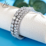 Moissanite Tennis Bracelet 925 Sterling Silver Round Cut 2mm-6.5mm D Color VVS1 Factory Direct Fine Jewelry for Unisex Casual Wear 6-8.5inch