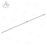 Moissanite Bracelet 6/7/8 Inches Oval Cut 1CT D Color VVS1 925 Sterling Silver Jewelry for Women Anniversary Gifts