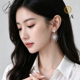 Moissanite Drop Dangle Earrings 925 Sterling Silver GRA Certified Round Cut D Color VVS1 Fine Jewelry Factory Direct & Versatile Hypoallergenic