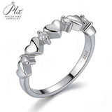 2mm Moissanite Ring D Color VVS1 Round Cut 925 Sterling Silver Anti-Allergic Fine Jewelry for Women Anniversary Birthday Gift
