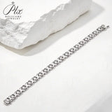 Moissanite Bracelet D Color 925 Sterling Silver GRA Certified Women Fine Jewelry Hypoallergenic & Versatile for Daily & Party Wear