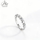 2mm Moissanite Ring D Color VVS1 Round Cut 925 Sterling Silver Anti-Allergic Fine Jewelry for Women Anniversary Birthday Gift