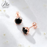 1ct Moissanite Earrings Excellent Round Cut Multi‑Color VVS1 925 Sterling Silver GRA Certified Hypoallergenic Commute‑Friendly
