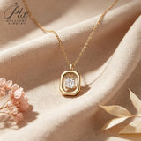 1CT Moissanite Necklace Emerald Cut 925 Sterling Silver D Color VVS1 GRA Hypoallergenic Office‑Ready Perfect Gift Jewelry